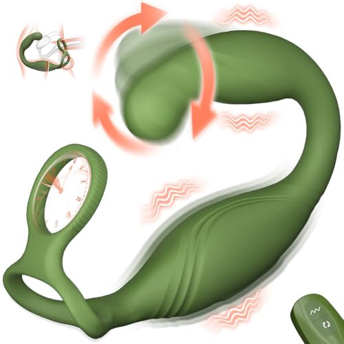 Prostata Massage Gerät Anal Vibratoren für Männer Sexspielzeug für Männer Prostata Stimulation Männer Vibratorensets für Männer 360° Rotierender Kopf C-förmige mit 10 Schwing & 10 Vibration Sex Toy