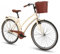 BISAN Serenity Creme - Damenfahrrad 28 Zoll mit Korb I Damenrad mit LED-Licht, Nexus-Nabenschaltung I Wartungsarmes Damen & Herren Fahrrad in Retro-Design I Hollandrad 24-26-28-Zoll - Citybike -