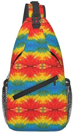 Fantastisk papegoja fjädertryck män kvinnor korsväska diagonalt slunga lätt axel crossbody ryggsäck