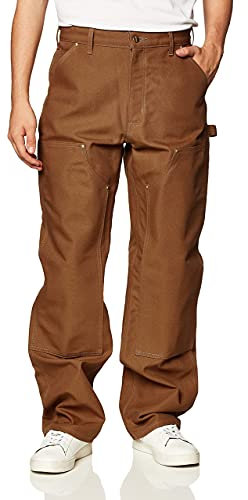Carhartt B01 - Salopette pour homme - Double face - Pour travail avant - Marron - 44 W/34 L