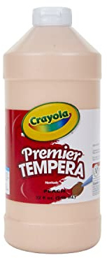 Crayola Tempera Paint 32-Ounce Plastic Squeeze Bottle, Peach