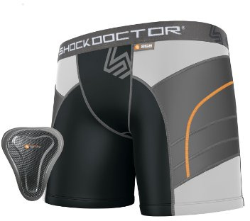Shock Doctor Ultra Short Double Compression avec Protection pelvienne Femme Noir Taille XL
