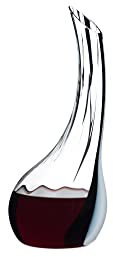 RIEDEL Cornetto Fatto A Mano Dekanter,Einzelpackung,klares/schwarzes/weißes Kristallglas,handgef.