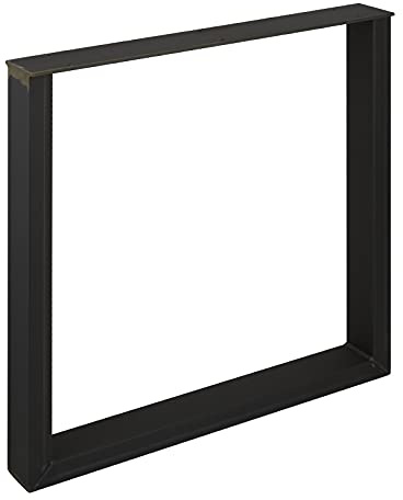 SOTECH Tischgestell TAB Stahl Used Look Profil 80 x 40 mm Höhe: 720 mm Tiefe 700 mm Tischkufen Industriedesign Tischuntergestell Tischkufe Kufengestell