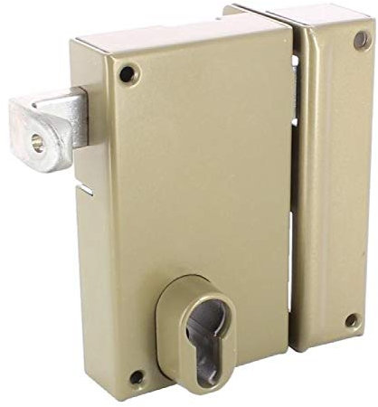 Serrure en applique verticale à tirage - Pêne dormant et demi-tour - A cylindre européen - 7215 main gauche