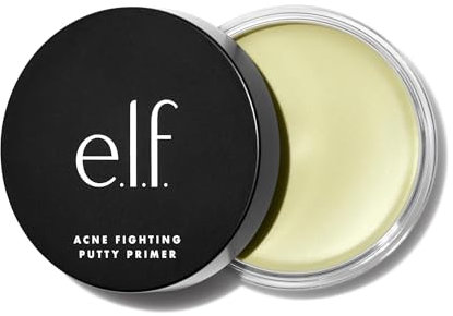 e.l.f. Blemish Fighting Putty Primer, Angereichert Mit 1,8% Salicylsäure, Beugt Ausbrüchen Vor & Reduziert Rötungen, Minimiert Poren, Vegan & Tierversuchsfrei, 5 g