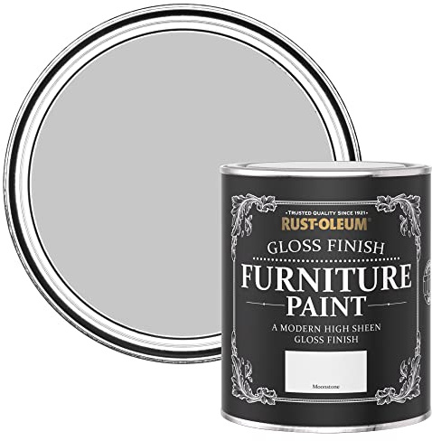 Rust-Oleum Off White Furniture & Skirting Board Paint in Gloss Finish - Moonstone 750ml