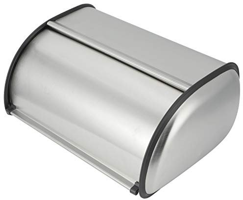 Panera con Tapa, Contenedor de Almacenamiento para Encimera de Cocina, Caja de pan de Acero Inoxidable, Protector de pan de Gran Capacidad para Guardar Productos Horneados y Mucho más Crema Hogar