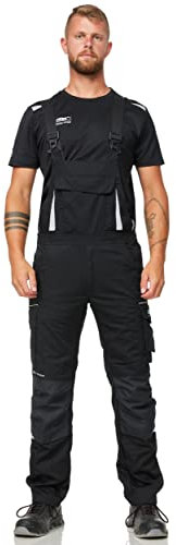 PUMA Salopette de travail de qualité supérieure avec de nombreuses poches et tissu en nylon extra renforcé, Noir , 48