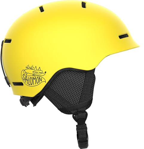 Salomon Orka Casco de Esquí para Niños, Snowboard Protección, Comodidad óptima, Estilo deportivo Para tus Aventuras de Nieve, Amarillo, Small 49-53