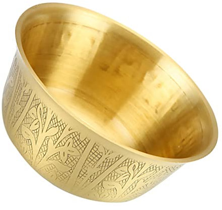 CIYODO Ciotola Rame Decorativa Multiuso Per Offerte Acqua Buddista Sacrificio e Complemento Casa Tempio Resistente Antiruggine