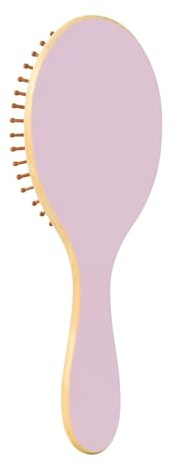 Cepillo de pelo rizado para mujer, cepillo de cardo para cabello grueso y largo, cepillo de madera