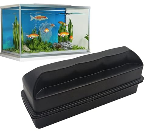 Akvarium leviterande alger skrubbare – magnetiskt akvarium glas | rengöringsverktyg dubbelsidig grus dammsugare | praktisk algklubb behållare avtagbar algborttagare för akvarier effekti
