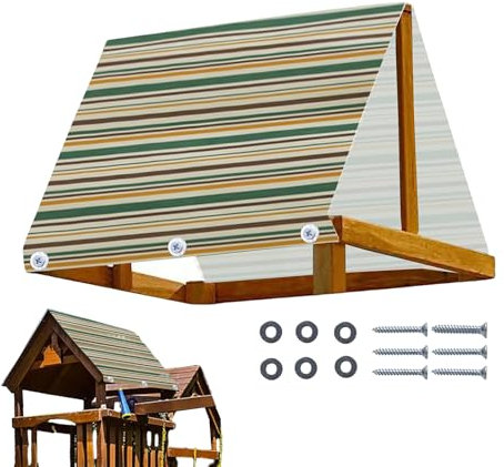 Copertura per altalena da esterno, robusta e impermeabile, protezione UV, resistente allo sbiadimento, accessorio leggero per pergola per cortile, giungla, palestra, casa sull'albero