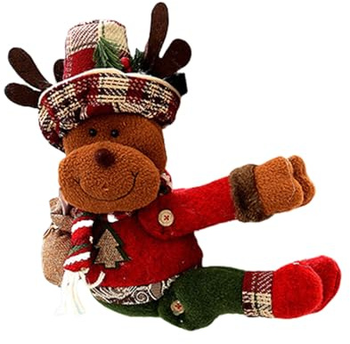 Sujetadores de cortina, accesorio para Navidad, para personas mayores, abrazo lateral, decoración de puerta y ventana, fácil instalación, alzapaños de cortina de Navidad