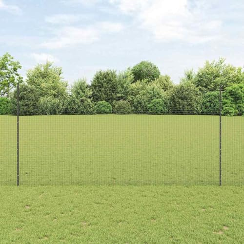 Recinzione a bastoncini, grigio 1,6 x 25 m, recinzione esterna per campeggio e stagno