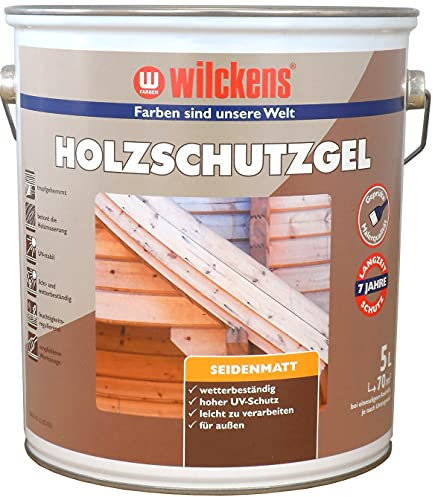 Wilckens Holzschutz-Gel für Außen, 5 l, Nussbaum