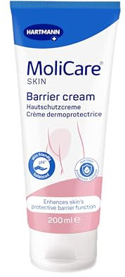 MoliCare Skin - Crème Dermoprotectrice Pour Protéger la Peau des Parties Intimes - pH Neutre à la Peau - 200 ml