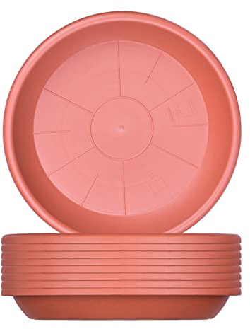 BigDean 9X Blumentopf Untersetzer Ø 19 cm Farbe Terrakotta Kunststoff Blumenuntersetzer Blumentopfuntersetzer passend zu Ø 20 cm Blumentöpfen