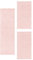 SIMPEX Bettvorleger Schlafzimmer Teppich Bettumrandung 3 Teilig Läufer Flur Küchenteppich Bettläufer Modern Einfarbiges Design Kurzflor Soft & Extra Weich Farbe: Rose