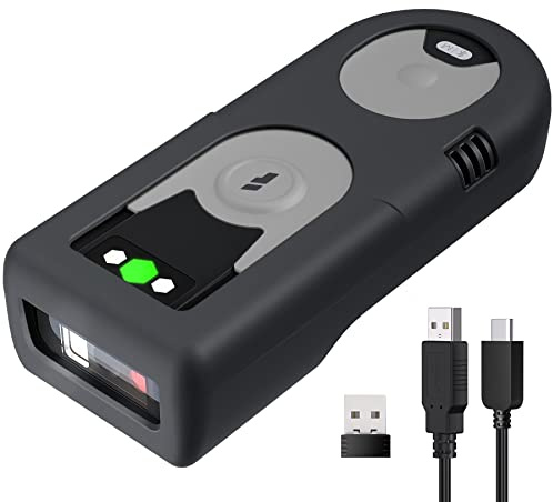 Inateck Bluetooth Scanner 1D Barcode Scanner 2.4Ghz USB Adapter, Screen Scanning, Exclusive Shortcuts, BCST-43