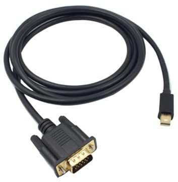 SHINEOFI 1.8m Cable Adaptador Mini Displayport Vga de Cable Mini Vga para Conectar Portátiles y Monitores