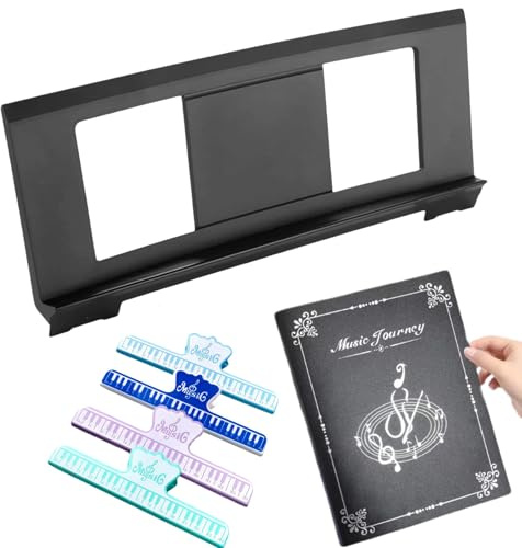 Music Stand for Sheet Music. Compatible with Yamaha PSR/YPT/KB/P/DGX Series Keyboard Music Score Stand, Keyboard Sheet Music Stand with 4 Music Book Clip.1 Sheet Music Folder