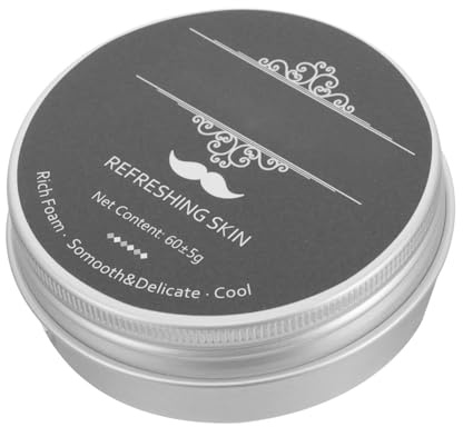 Homoyoyo Jabón de Afeitar Barra para Hombre Aroma a Menta Jabón de Afeitar Masculino Compacto Espuma Cremosa para Afeitado Húmedo Limpieza Profunda y Cuidado Barba Adecuado para Uso