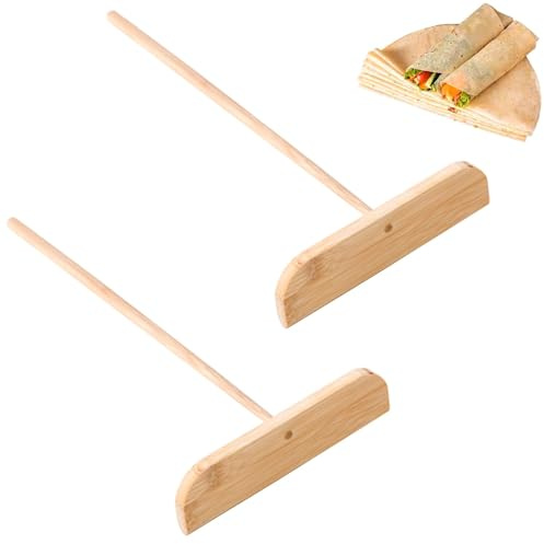 Crepe Spreader Tool, 2PCS T Shaped Batter Spreaders Pancake Tool Crepes Turner Sticks Pancake Spatula for Crepe Pan Maker Pancake Maker