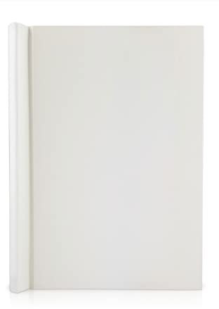 FAIRklemmt Klemmbinder Weiß/Perlmutt, A4, 150 Seiten, 22,5 x 30,8 cm, 3mm starke Buchbinderpappe, Metallfedern, Made in Germany