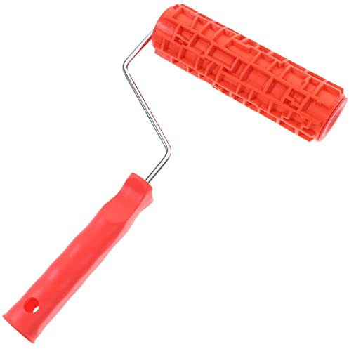 HEMOTON rouleau d'estampage d'encre rouleau de peinture murale décor patin à roulettes rouleau en relief rouleau à peinture grain Ménage outil de dessin peinture de papier peint le fer