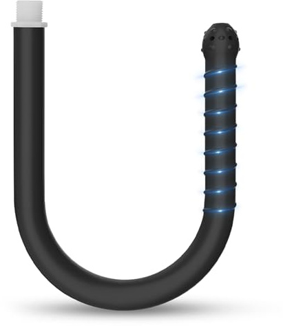 500mm Poire Lavement Rectale Adulte Flexible de Douche Toys Anals,Poire de Lavement intime Anus Douche Tuyau Douche Réutilisable avec Filetage & Perles Anales Plug Anal,Lavement Anus (6.0)
