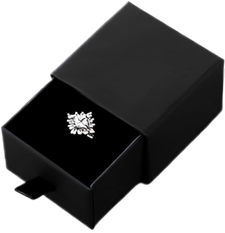 Boîte-cadeau de bijoux Présentoir à bijoux en papier Boîte-cadeau 5X5X3.5cm po Petite boîte-cadeau pour collier, boucles d'oreilles, bague, rangement de bijoux