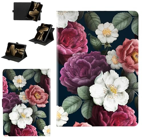 Custodia Compatibile per Amazon Fire HD 8 2024 8.0-pollici Tablet Cover Custodia Case [Funzione di rotazione a 360 gradi][Protezione rinforzata dei bordi contro le cadute] DHD