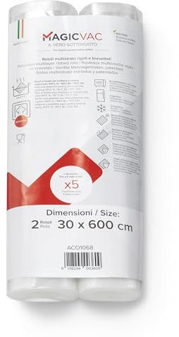 Magic vac MAGICVAC ACO1068 - Accessorio per macchina sottovuoto, 30 cm x 6 m