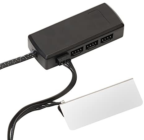 Lunartec Glaskantenbeleuchtung: LED-Glasbodenbeleuchtung mit Fernbedienung: 6 Klammern mit 18 RGB-LEDs (Vitrinenbeleuchtung nachrüsten, RGB Glaskantenbeleuchtung, Unterbauleuchten)