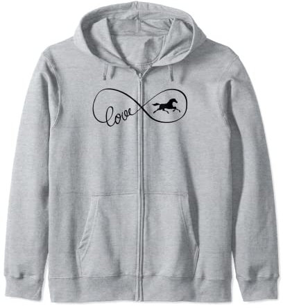 Unendlichkeitssymbol Kunst Liebe Reitbekleidung Mädchen Junge Kapuzenjacke