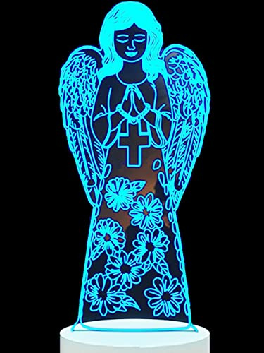 Jinson well 3D Angel Wing Night Light 7 Colors Mood Lamp Touch USB Table Desk LED Decoration Children Kids Home Party Birthday Gift Toy