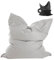 mokebo Sitzsack Outdoor XXL mit Schutzhülle für Kinder & Erwachsene 'Der Große', Bean Bag mit Füllung, Sitzkissen oder Riesen-Sitzsack, wasserabweisender Schutz durch Hülle, 130x170cm, Grau