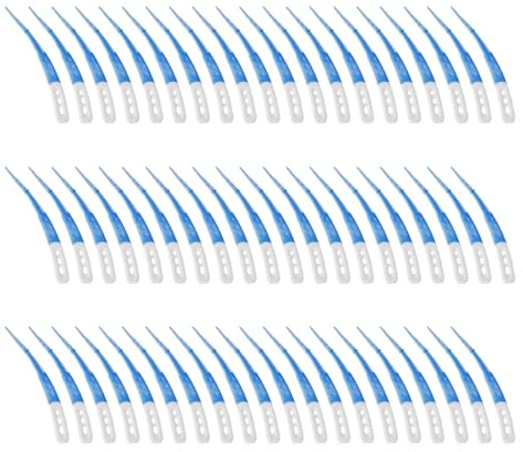 OHREN 60 Stück Interdentalbürsten Zahnsticks Zahnzwischenraumbürsten Zahnreinigung Zwischenräume Gebogene Form für Reinigung schwer zugänglicher Zahnzwischenräume