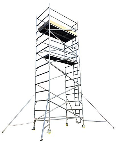 BPS® 3T Industrial Scaffold Tower | 0.85m x 2.5m | Heavy Duty Aluminium | BS EN1004 Certified | Height Adjustable | 950kg Weight Rating | 3.7m Working Height | 1.7m Platform Height