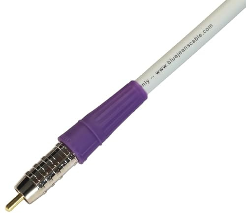 Blue Jeans Cable LC-2 Double-Shielded Low Capacitance Subwoofer Cable (White, 10 Foot)