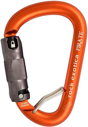 Rock Exotica Pirate WireEye Carabiner Orange Auto Lock