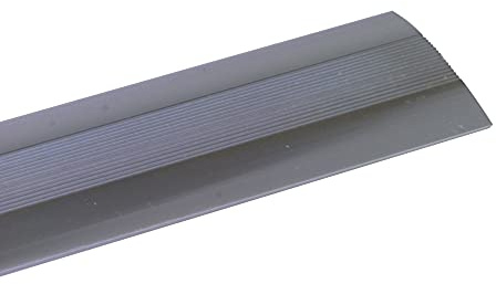 Amig - Solin de sol | Adhésif | Profilé d'assemblage pour planchers, parquets et sols en bois | Bande de transition | Couleur Argentée | Dimensions : 820 x 4 x 0,5 mm | Spécial pour les sols en bois