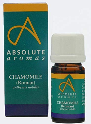 Absolute Aromas Roman Chamomile Essential Oil 5ml - 100% Pure, Natural, Vegan, Undiluted and Cruelty-Free - for use in a Diffuser and Aromatherapy Blends