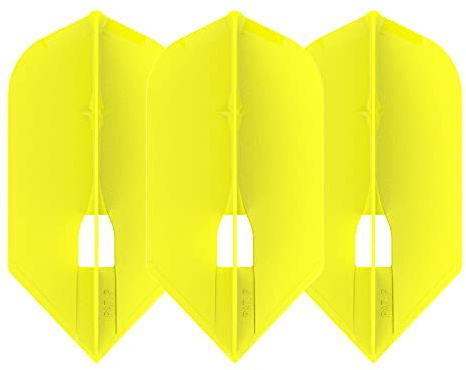 1 SET L STYLE CHAMPAGNE DART FLIGHTS SLIM YELLOW