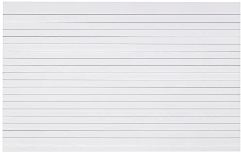 Q-Connect Record Card 203x127mm Ruled Feint White (100 Pack)