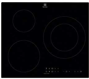 Electrolux Table induction intégrée avec plaque à induction, noir, 2500 W, rond, 14,5 cm
