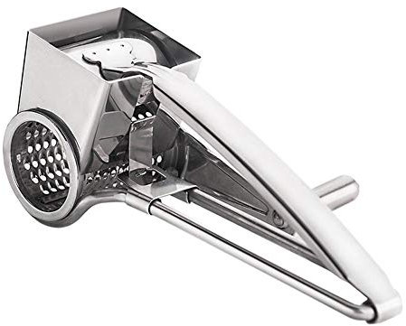 BOLLAER Rotary Cheese Grater, Vegetable Stainless Steel Cheese Grater Shredder Cutter Grinder