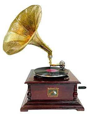 Gramophone Antique, Fully Functional Working Phonograpf, win-up record player, handcrafted, Vintage, Gramophone Gift